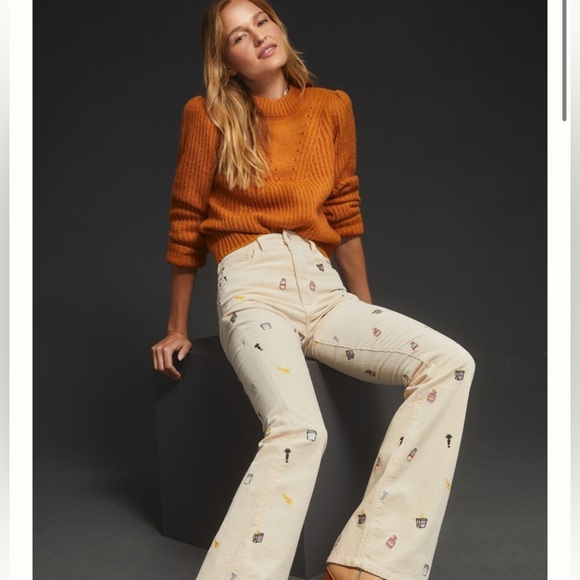 Anthropologie the icon corduroy fare pants 24 Tall new wtag